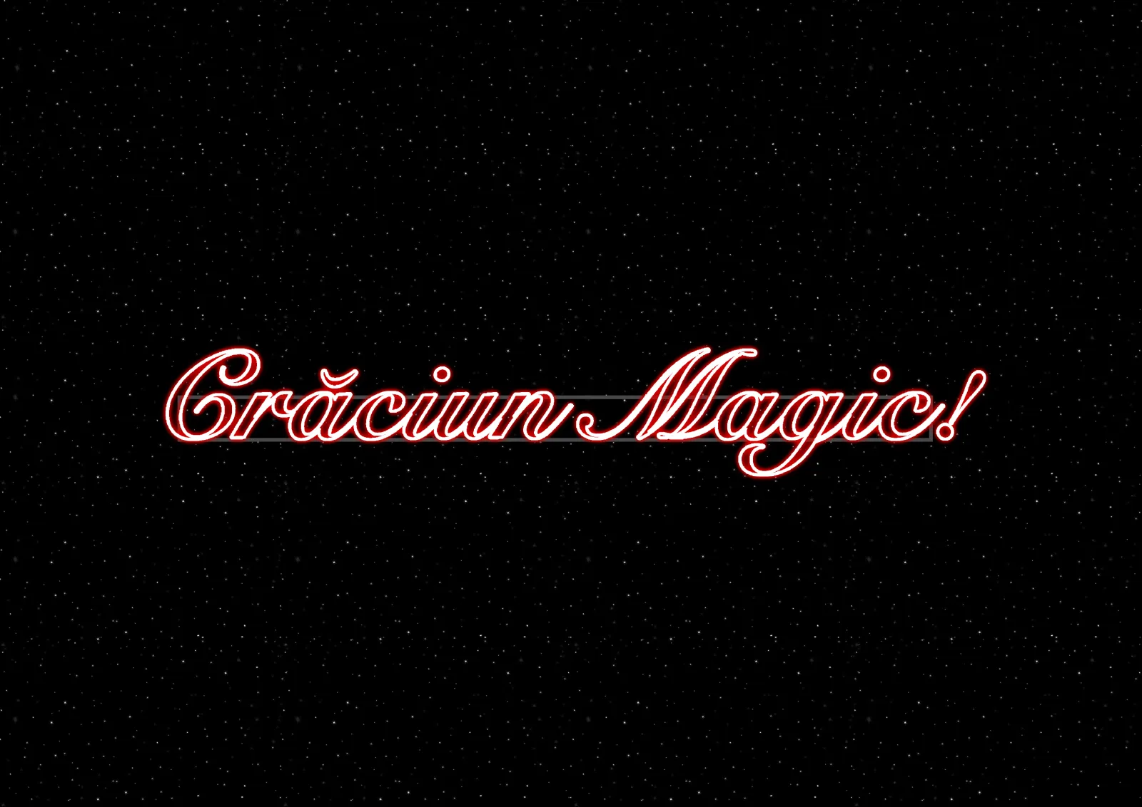 Inscripție LED: Crăciun Magic!