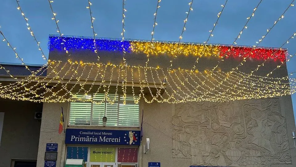 Ghirlandă Perdea Tricolor Profesională 1 mH x 9 mL