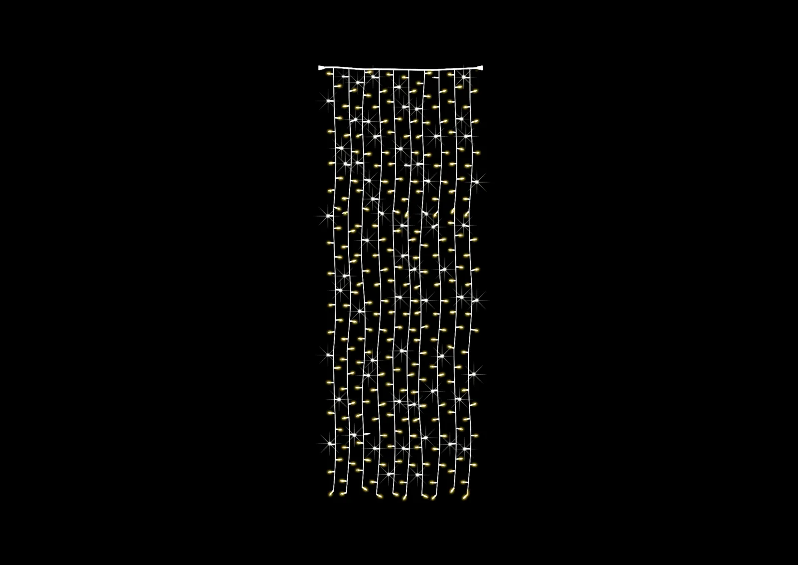 Ghirlandă Perdea Bicolor Profesională 3 mH x 1 mL