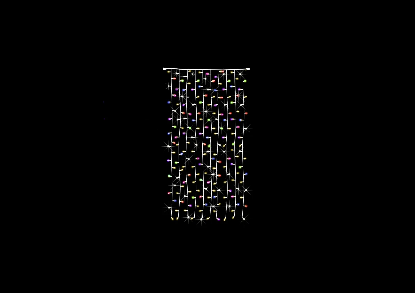 Ghirlandă Perdea RGB Premium 2 mH x 1 mL