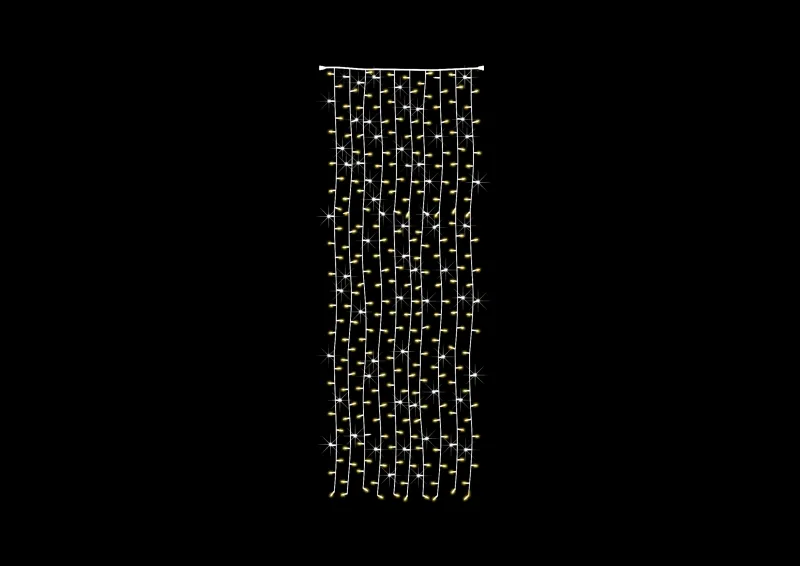 Ghirlandă Perdea Bicolor Profesională 3 mH x 1 mL